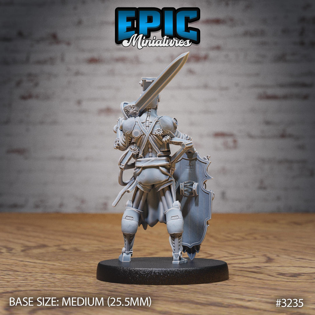 Construct Blacksmith Option #3235 back DND miniature Steam Inventions 16k resin