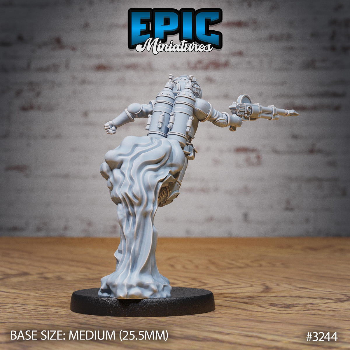 Pressure Diver Option #3244 back DND miniature Steam Inventions 16k resin