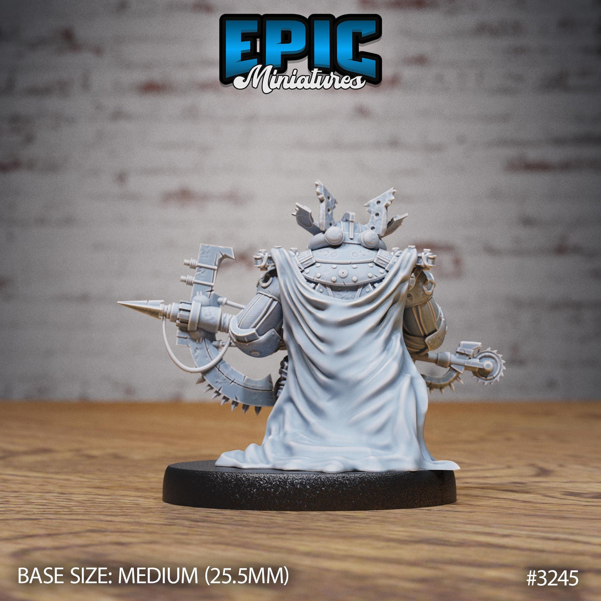 Diving Dwarf Adventurer Option #3245 back DND miniature Steam Inventions 16k resin