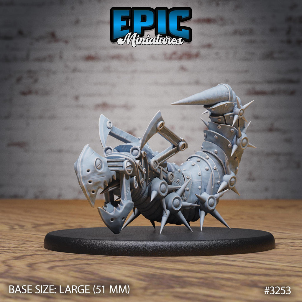 Iron Сentipede Option #3253 front DND miniature Steam Inventions 16k resin