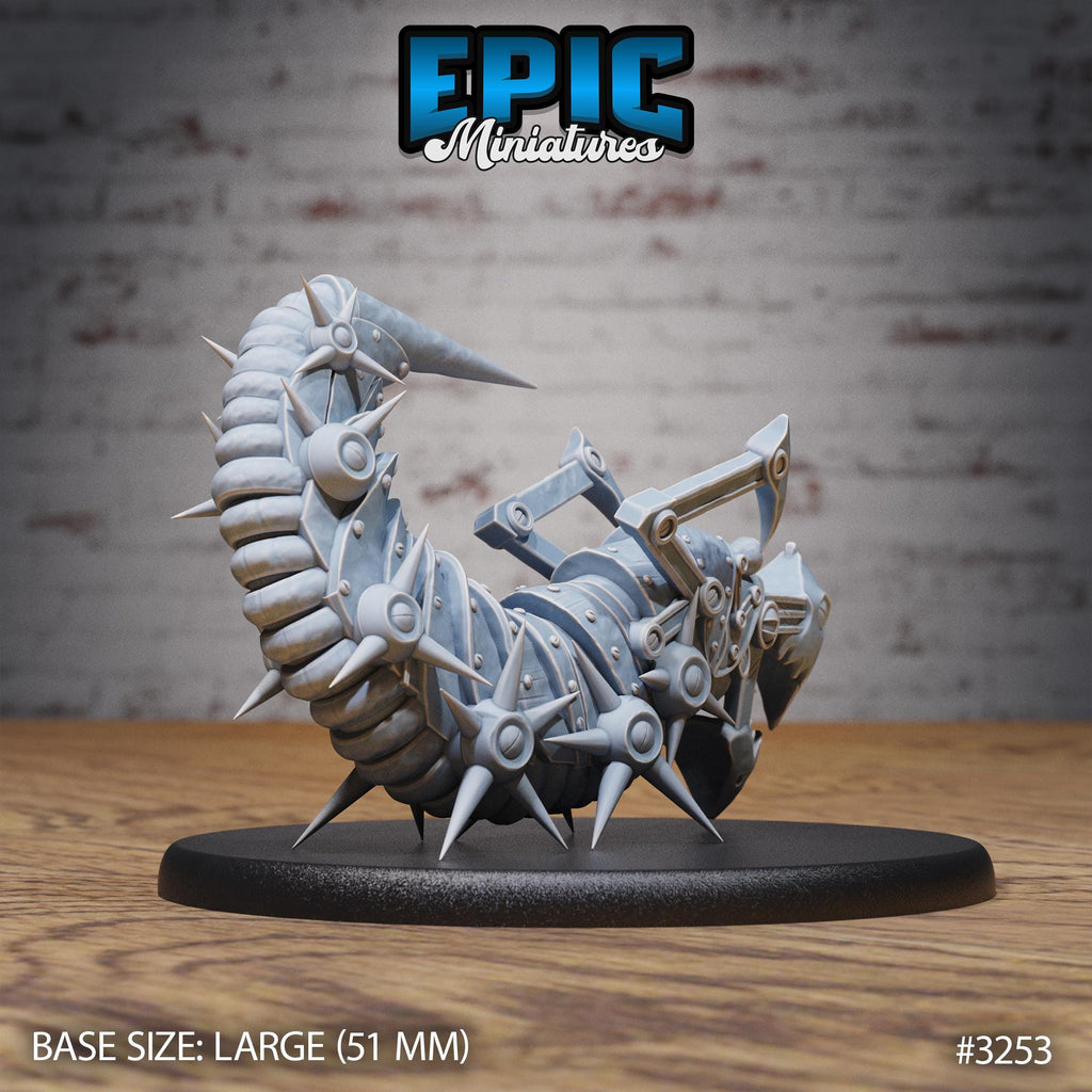 Iron Сentipede Option #3253 back DND miniature Steam Inventions 16k resin