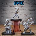 Gnome Tinkerer Female Set of 3 DND miniatures group photo Steam Inventions