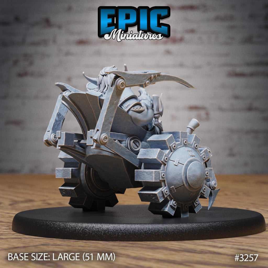 Wheelchair Goblin Option #3257 back DND miniature Steam Inventions 16k resin