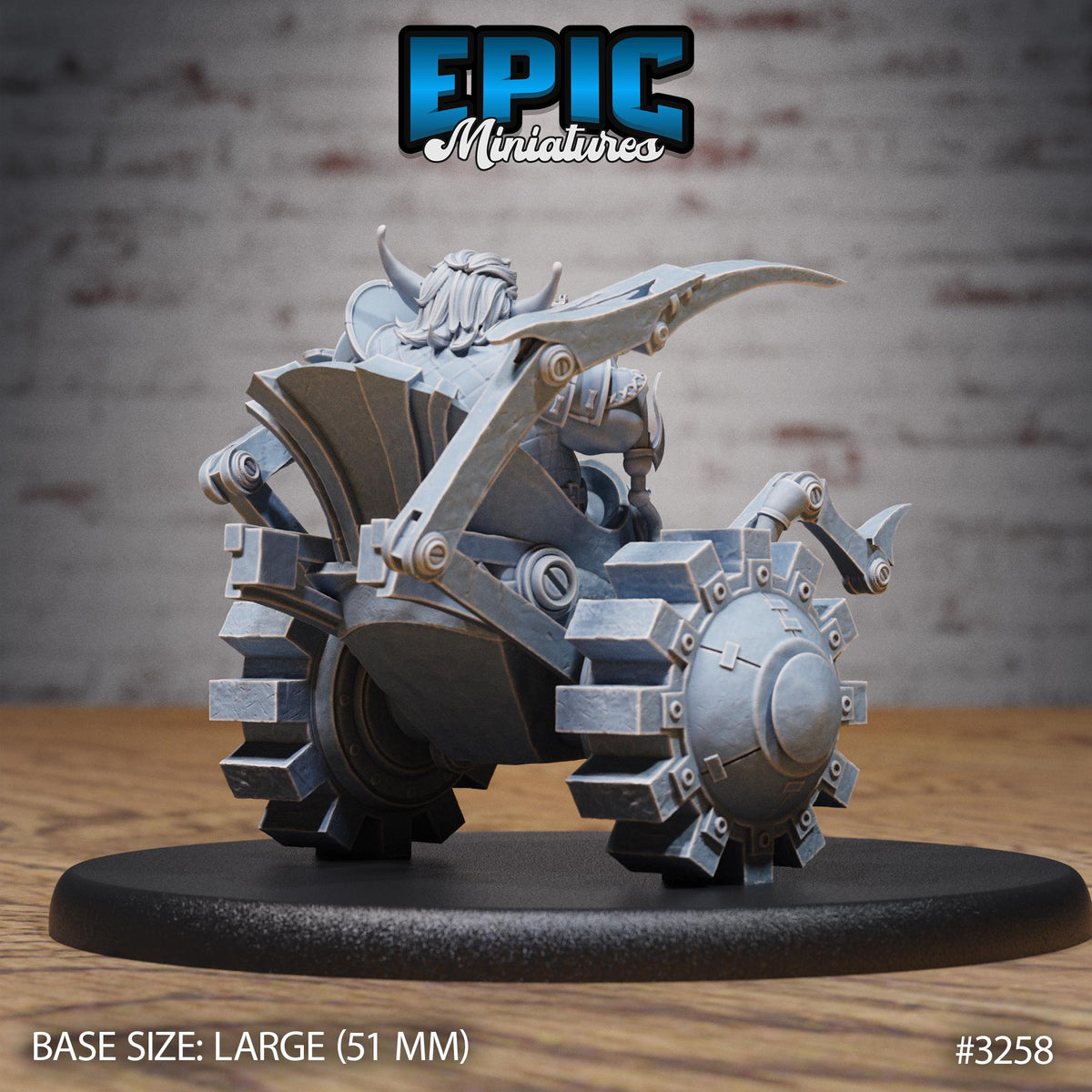 Wheelchair Goblin Option #3258 back DND miniature Steam Inventions 16k resin