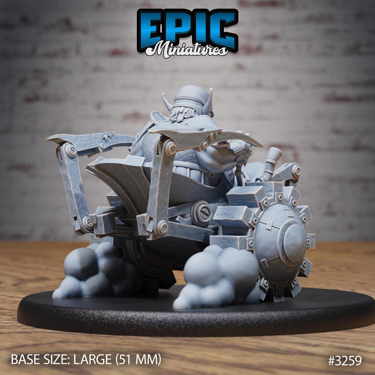 Wheelchair Goblin Option #3259 back DND miniature Steam Inventions 16k resin