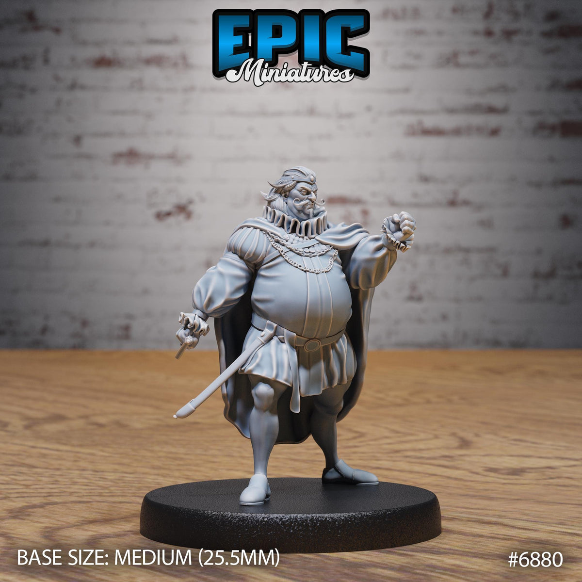 Corrupt King Option #6880 front DND miniature Knights Honor 16k resin