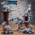 Crystal Guard Drake Set of 5 DND miniatures group photo Knights Honor