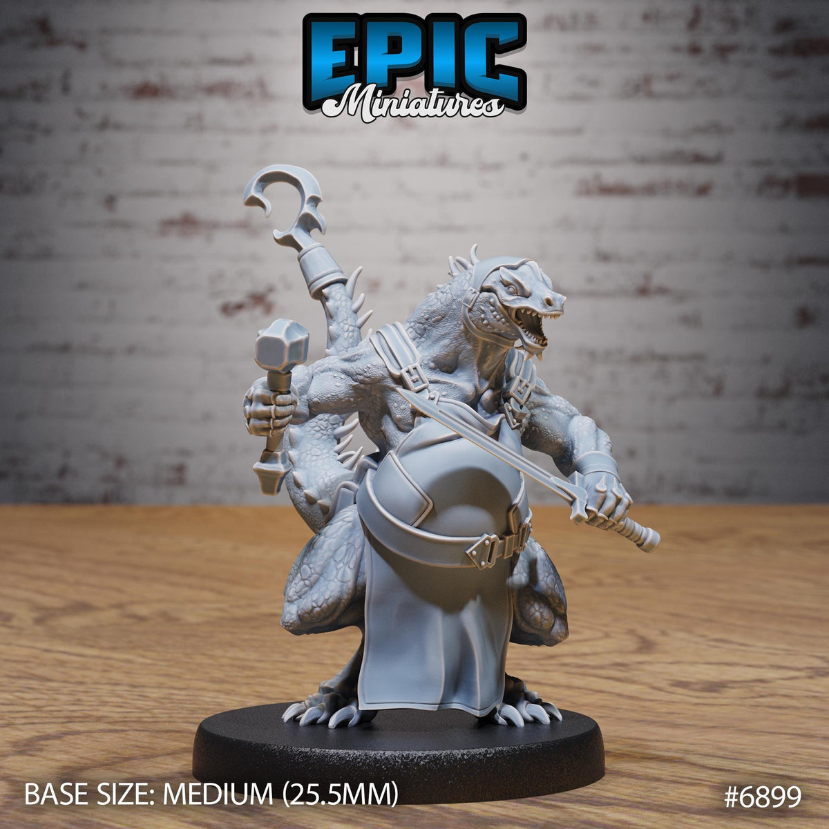 Kobold Blacksmith Option #6899 front DND miniature Knights Honor 16k resin