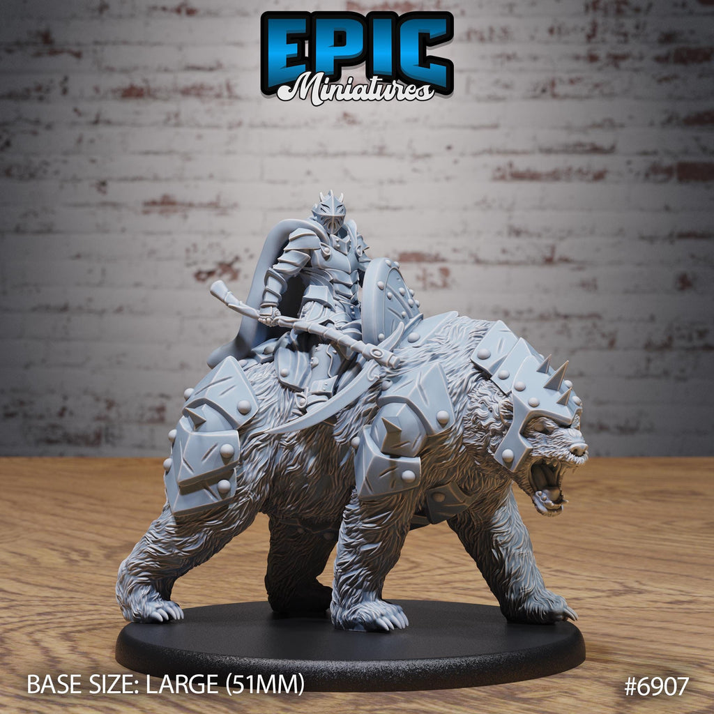 Bear Rider Heavy Knight DND miniature Knights Honor photo 2