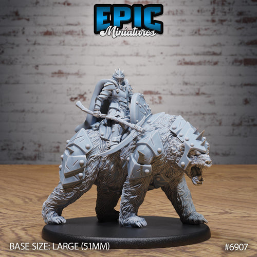 Bear Rider Heavy Knight DND miniature Knights Honor photo 2