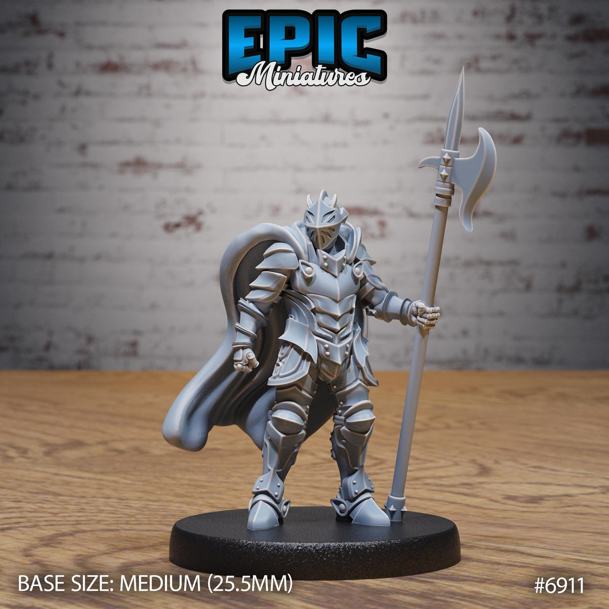 Heavy Knight Option #6911 front DND miniature Knights Honor 16k resin