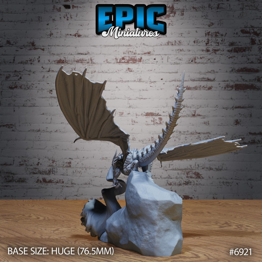 Castle Dragon Option #6921 back DND miniature Knights Honor 16k resin