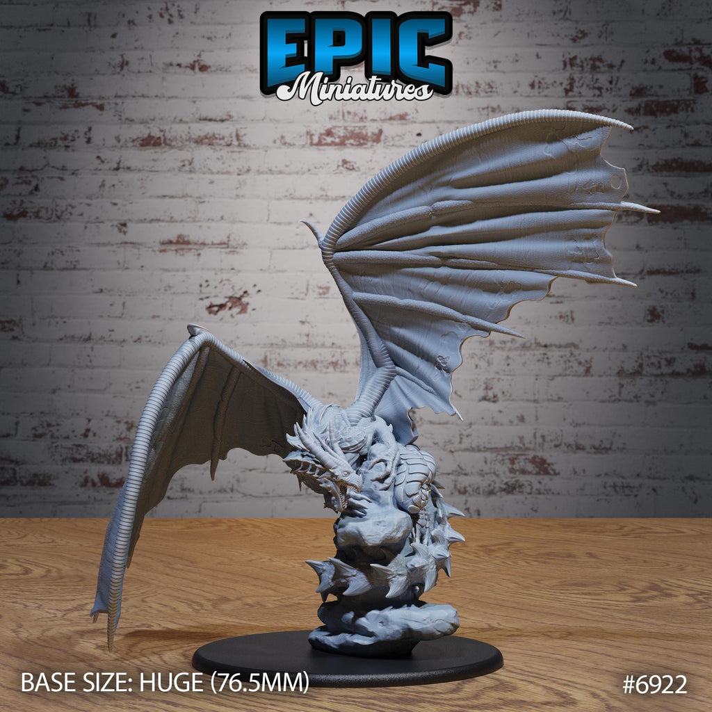 Castle Dragon Option #6922 front DND miniature Knights Honor 16k resin