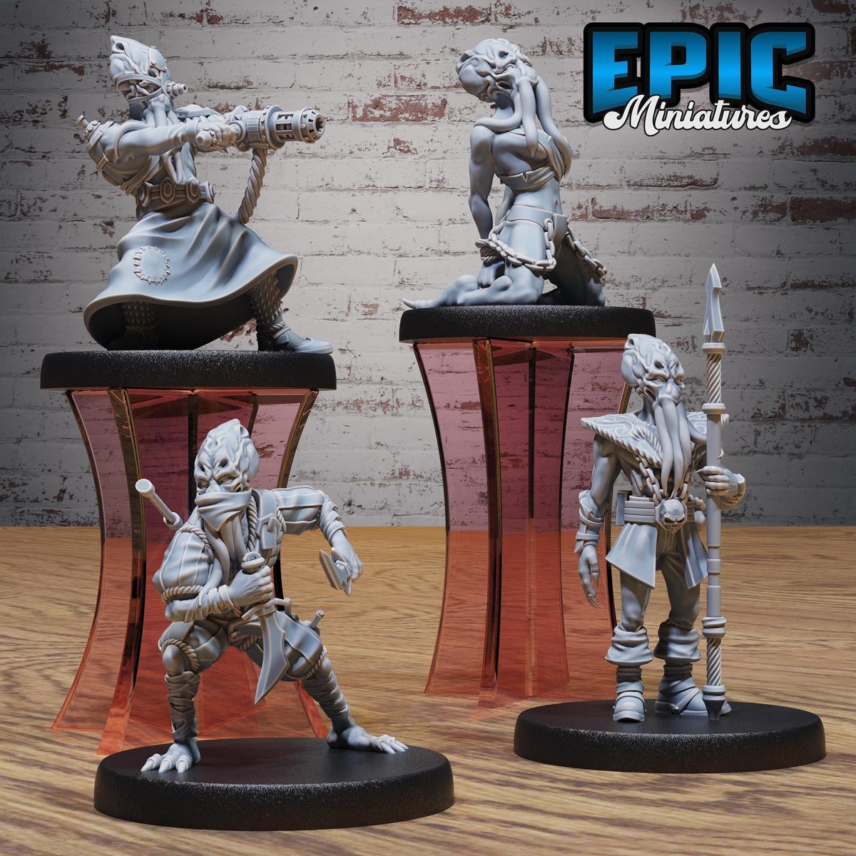 Mind Eater Set of 4 DND miniatures group photo Astral Wars