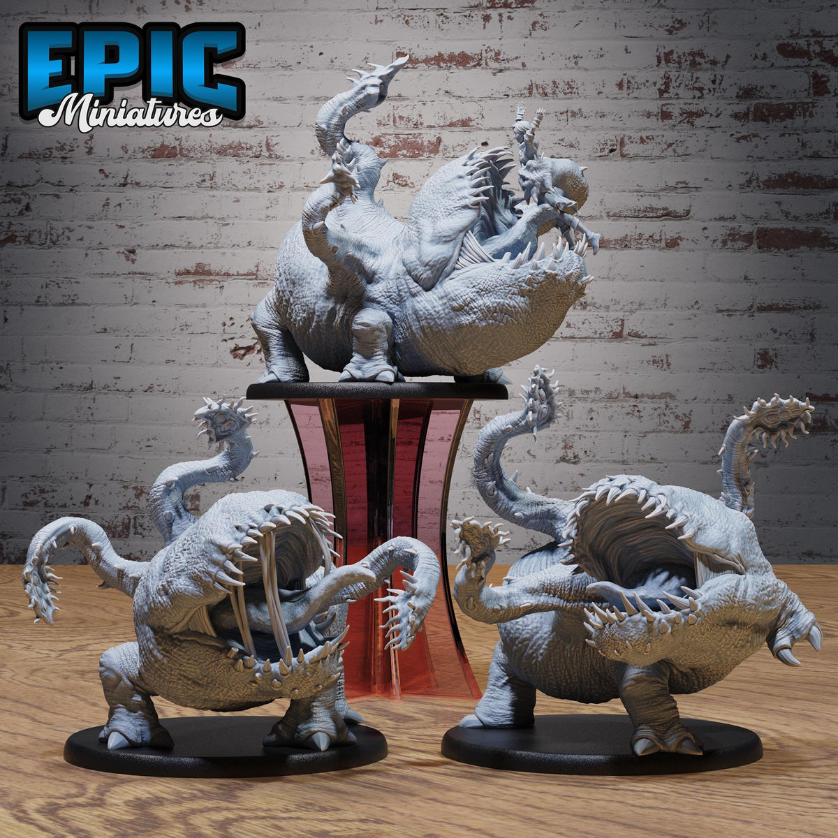 Otyugh Classic Set of 3 DND miniatures group photo Astral Wars