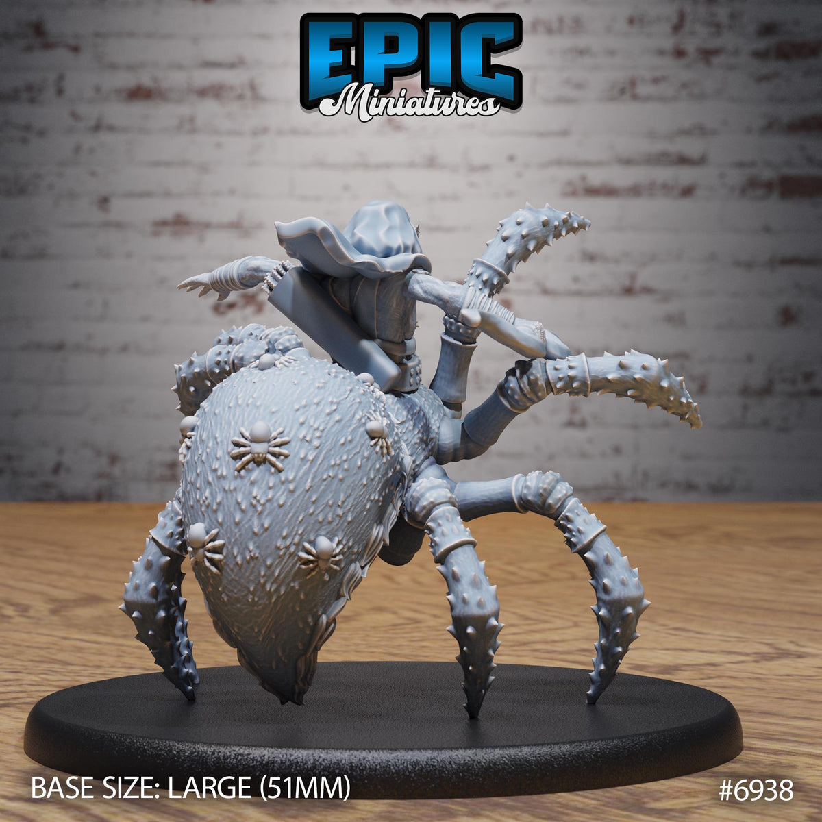 Dwarf Drider Option #6938 back DND miniature Astral Wars 16k resin