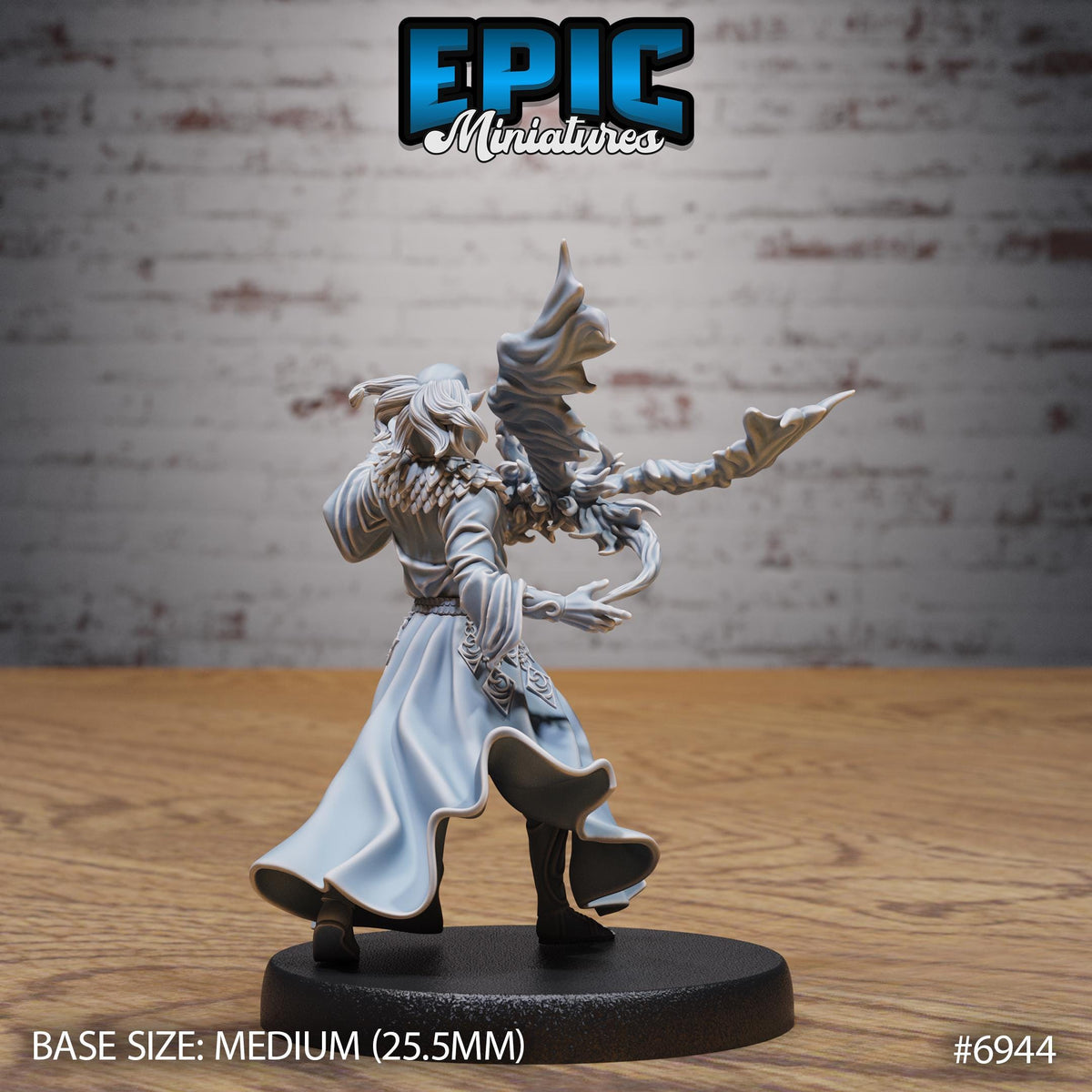 Gith Astral Sorcerer Option #6944 back DND miniature Astral Wars 16k resin