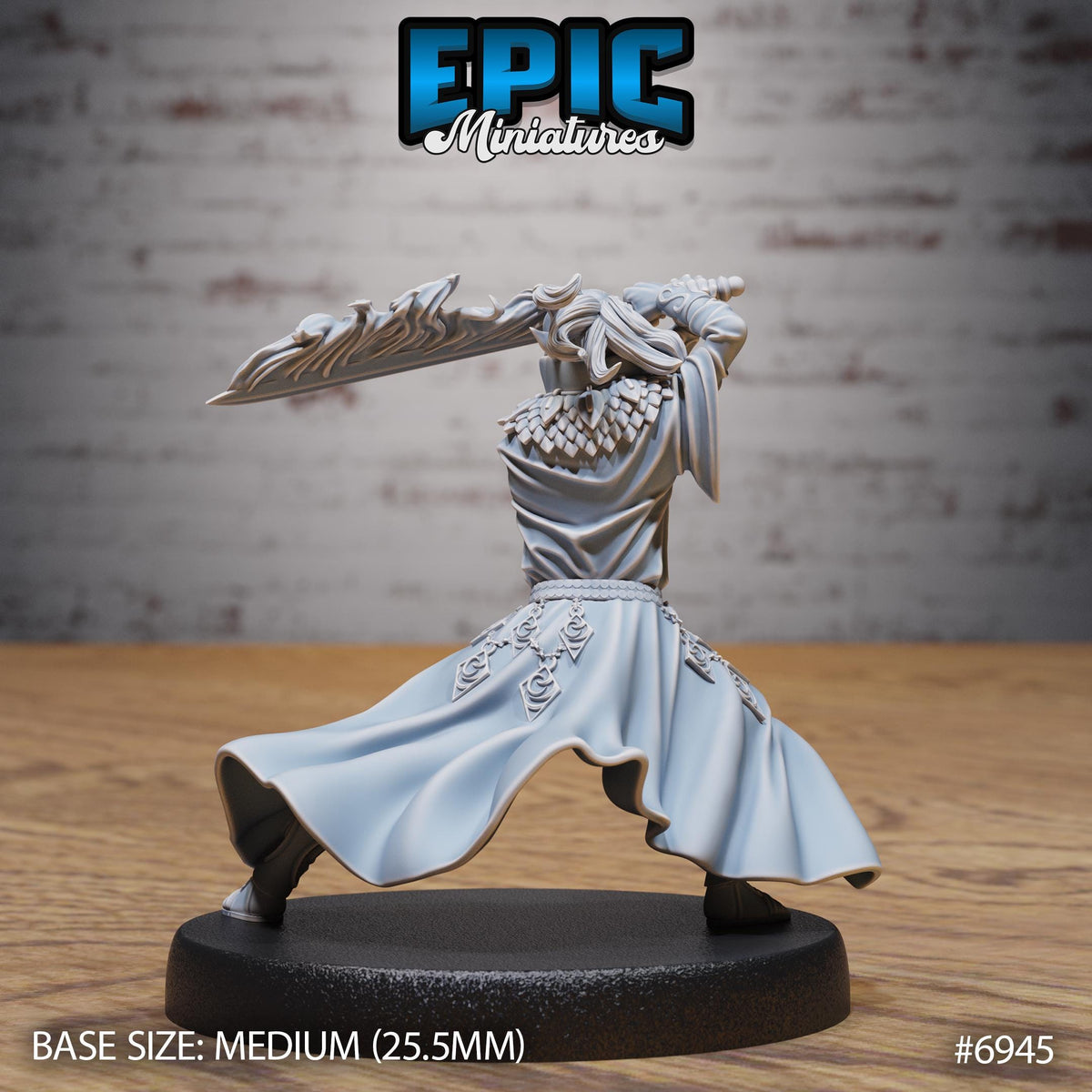 Gith Astral Sorcerer Option #6945 back DND miniature Astral Wars 16k resin