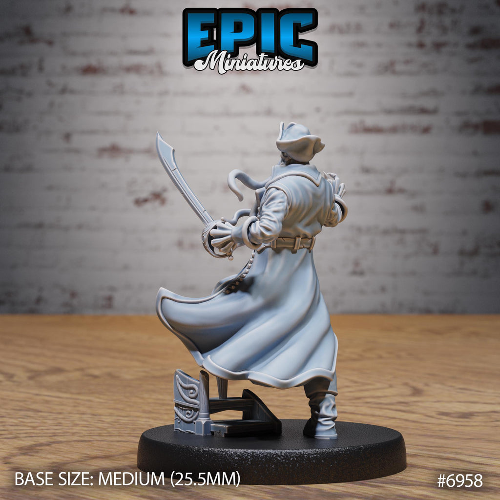 Mind Pirate Captain Option #6958 back DND miniature Astral Wars 16k resin