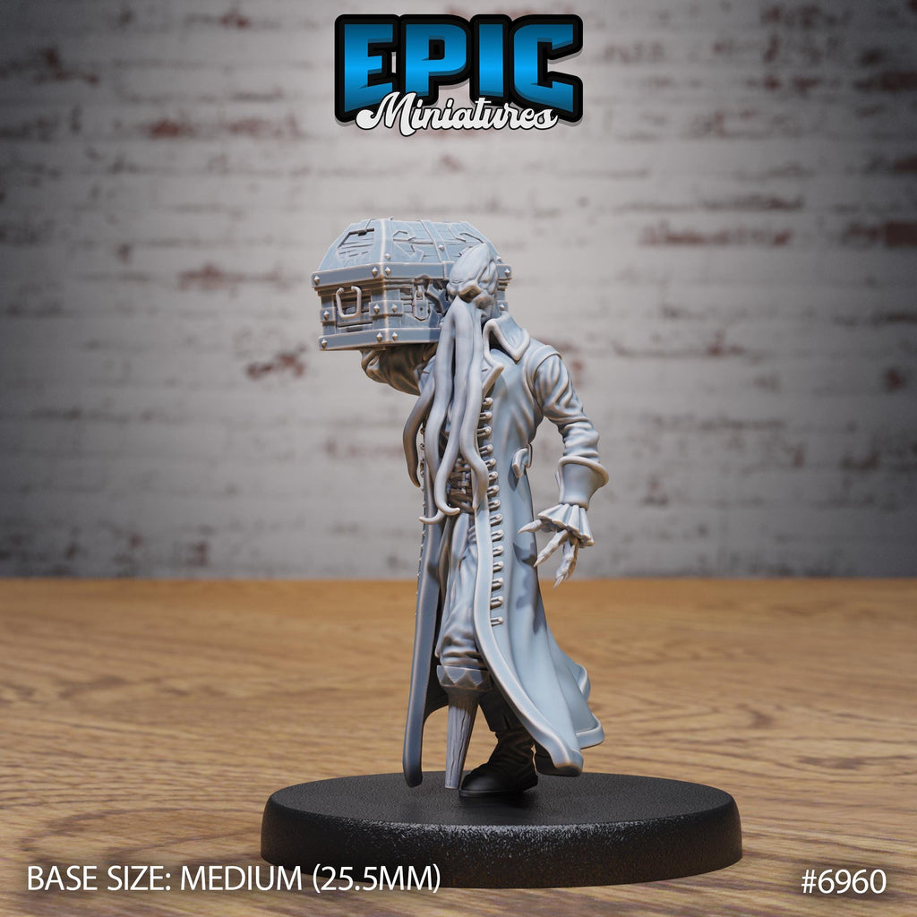 Mind Pirate Captain Option #6960 front DND miniature Astral Wars 16k resin