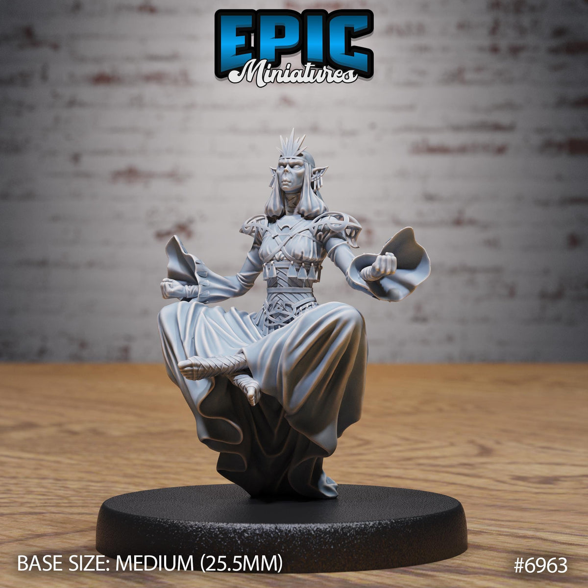Gith Queen Option #6963 front DND miniature Astral Wars 16k resin