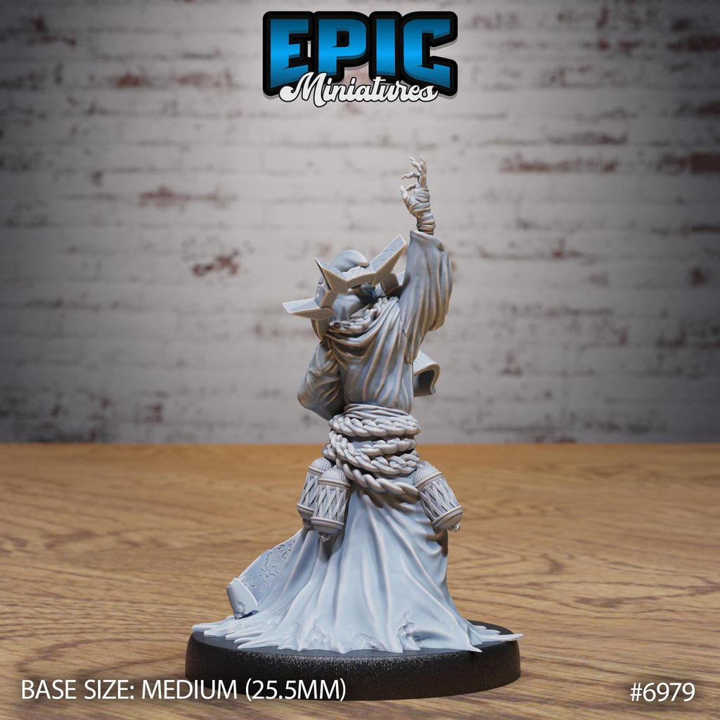 Red Cultist Option #6979 back DND miniature Infernal Heritage 16k resin
