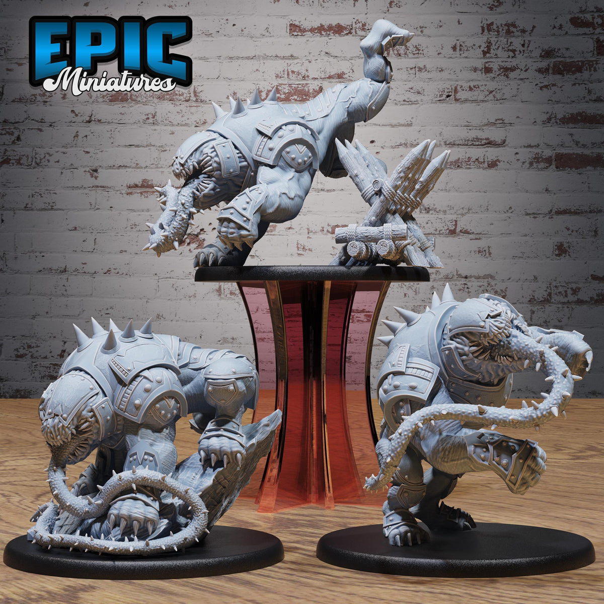 Canoloth Fiend Set of 3 DND miniatures group photo Infernal Heritage