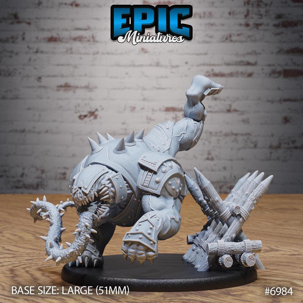 Canoloth Fiend Option #6984 front DND miniature Infernal Heritage 16k resin