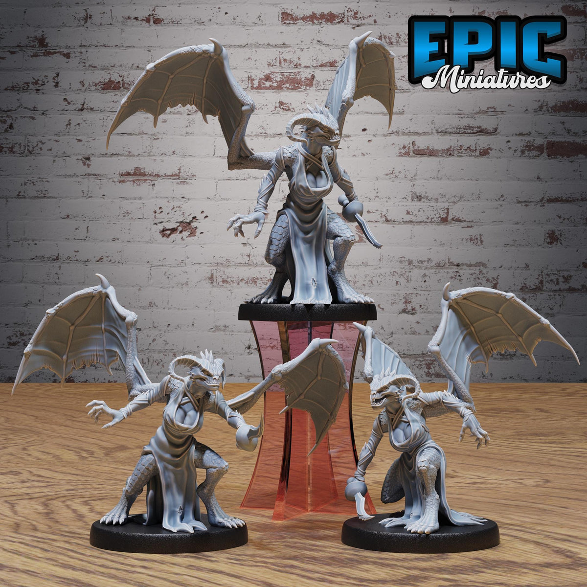Female Night Stalker Set of 3 DND miniatures group photo Infernal Heritage