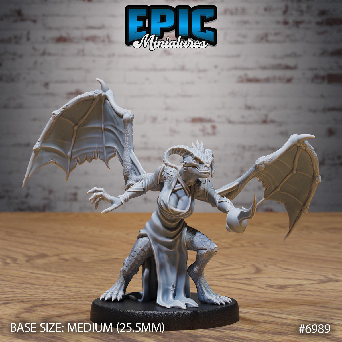 Female Night Stalker Option #6989 front DND miniature Infernal Heritage 16k resin