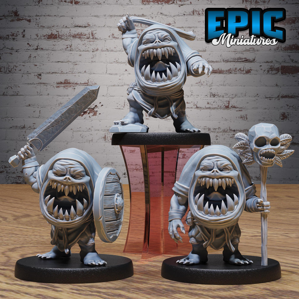 Darkling Fiend Set of 3 DND miniatures group photo Infernal Heritage