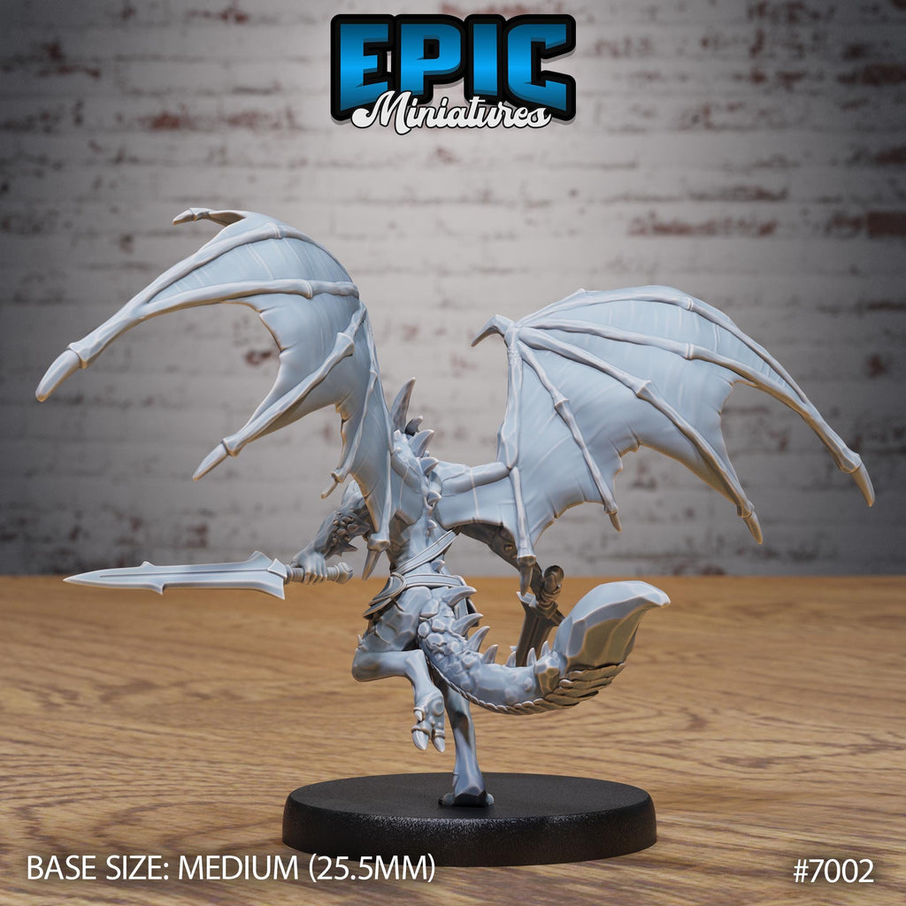 Draconic Demon Amethyst Option #7002 back DND miniature Infernal Heritage 16k resin