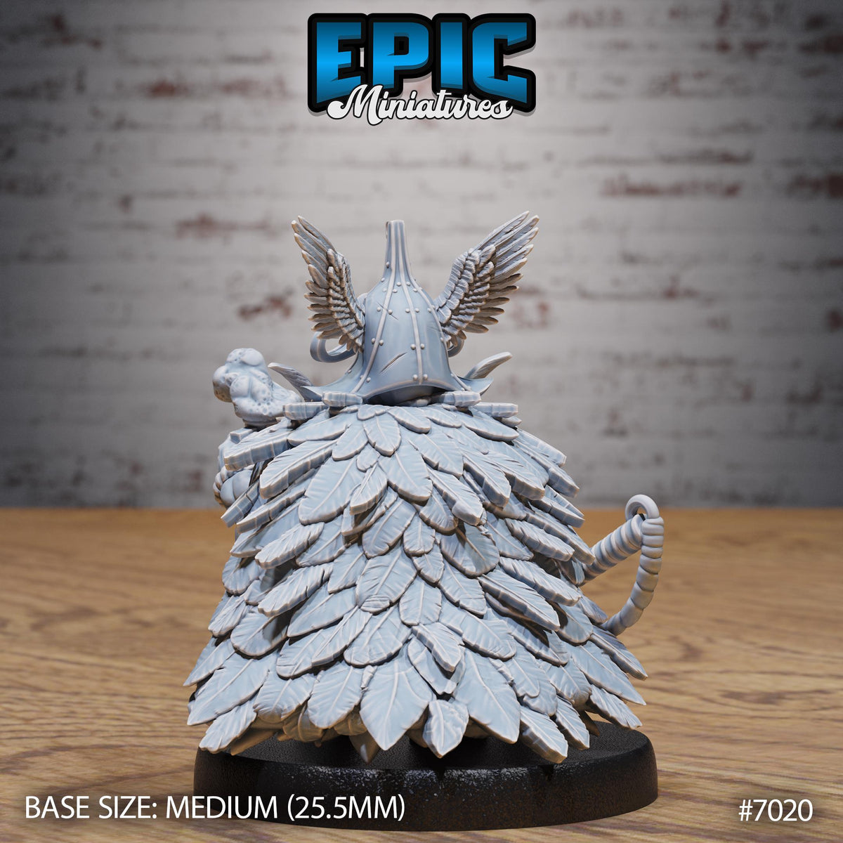 Dwarf Chief Option #7020 back DND miniature Giants & Dwarfs 16k resin