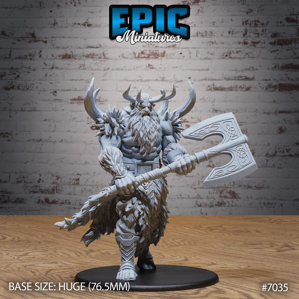 Frost Giant Option #7035 front DND miniature Giants & Dwarfs 16k resin