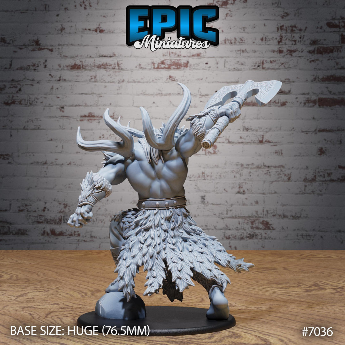 Frost Giant Option #7036 back DND miniature Giants & Dwarfs 16k resin
