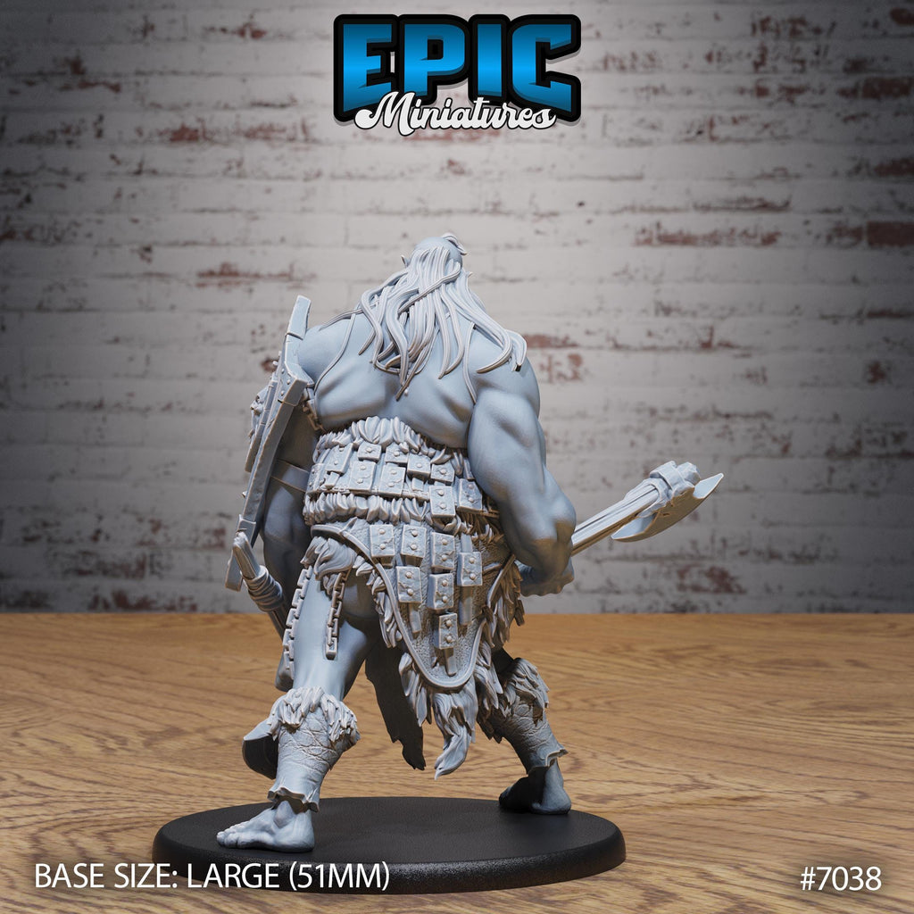 Hill Giantess Option #7038 back DND miniature Giants & Dwarfs 16k resin