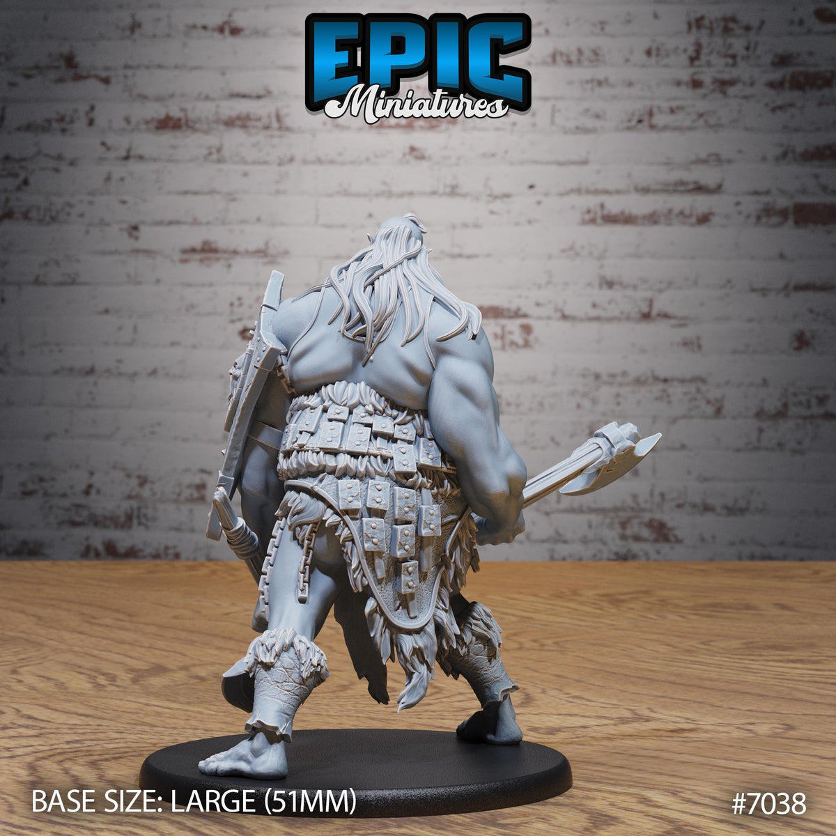 Hill Giantess Option #7038 back DND miniature Giants & Dwarfs 16k resin