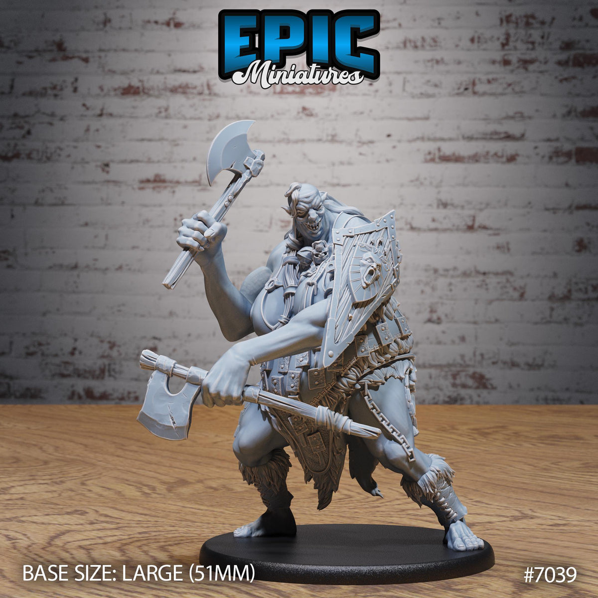 Hill Giantess Option #7039 front DND miniature Giants & Dwarfs 16k resin