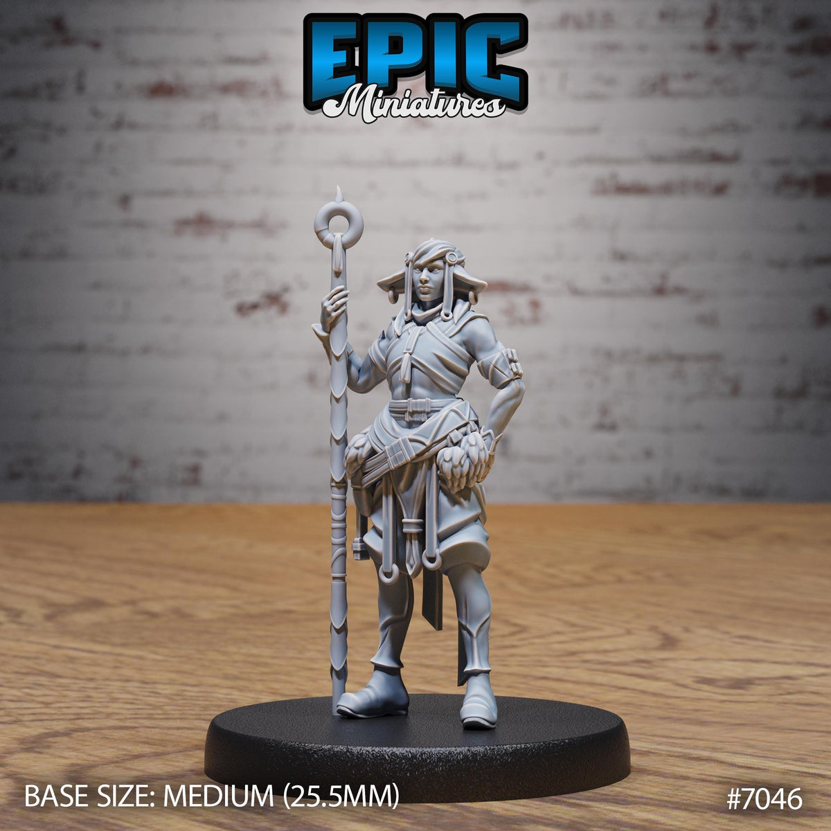 Furbolg Druid Option #7046 back DND miniature Giants & Dwarfs 16k resin