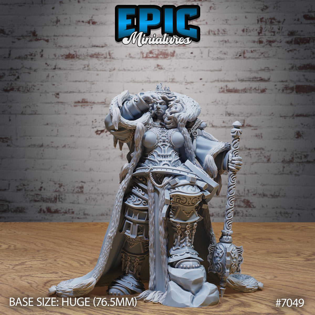 Fire Giantess Queen Option #7049 front DND miniature Giants & Dwarfs 16k resin
