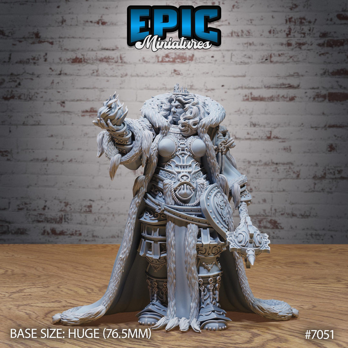 Fire Giantess Queen Option #7051 front DND miniature Giants & Dwarfs 16k resin