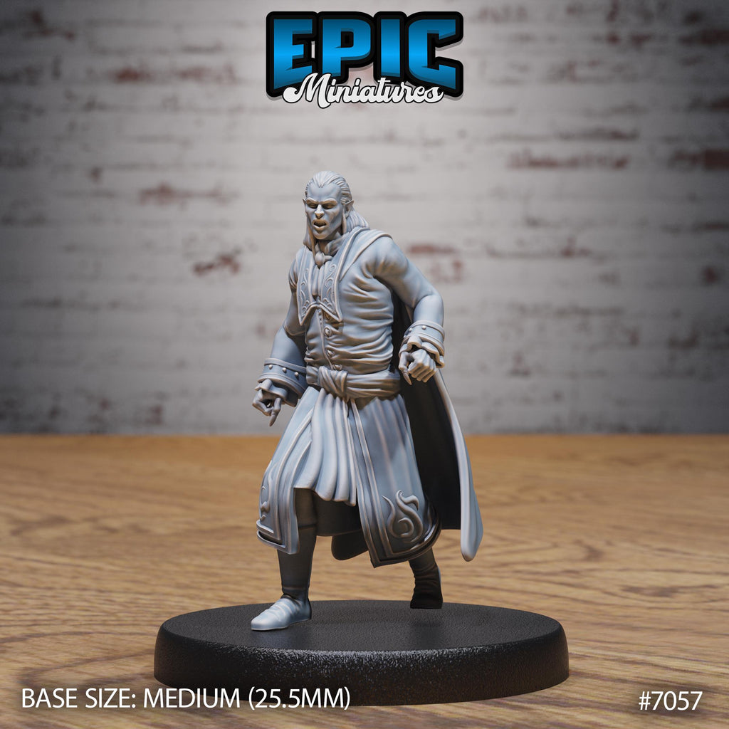 Vampire Classic Option #7057 front DND miniature Transylvania Adventure 16k resin