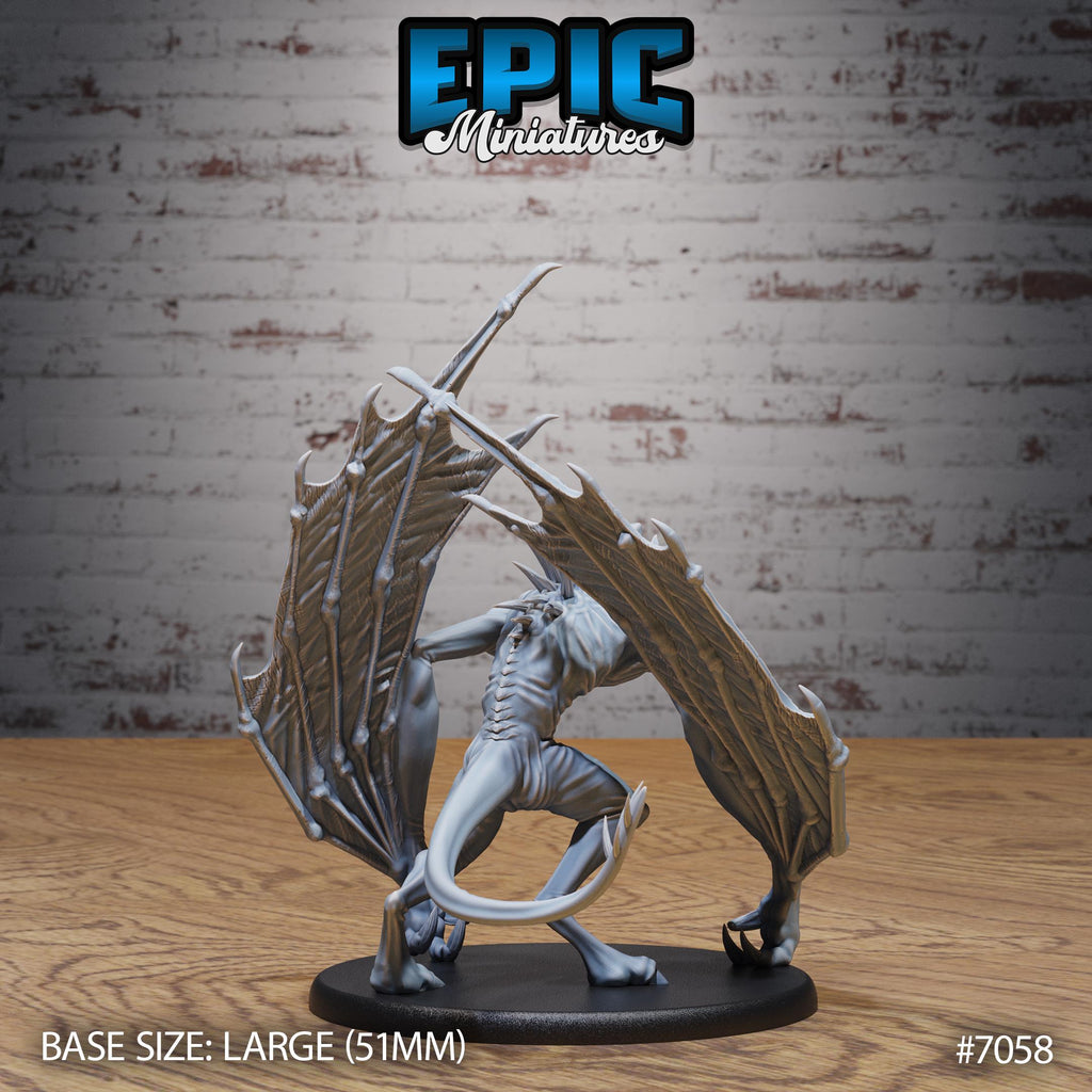 Lunar Bat Fiend Option #7058 back DND miniature Transylvania Adventure 16k resin