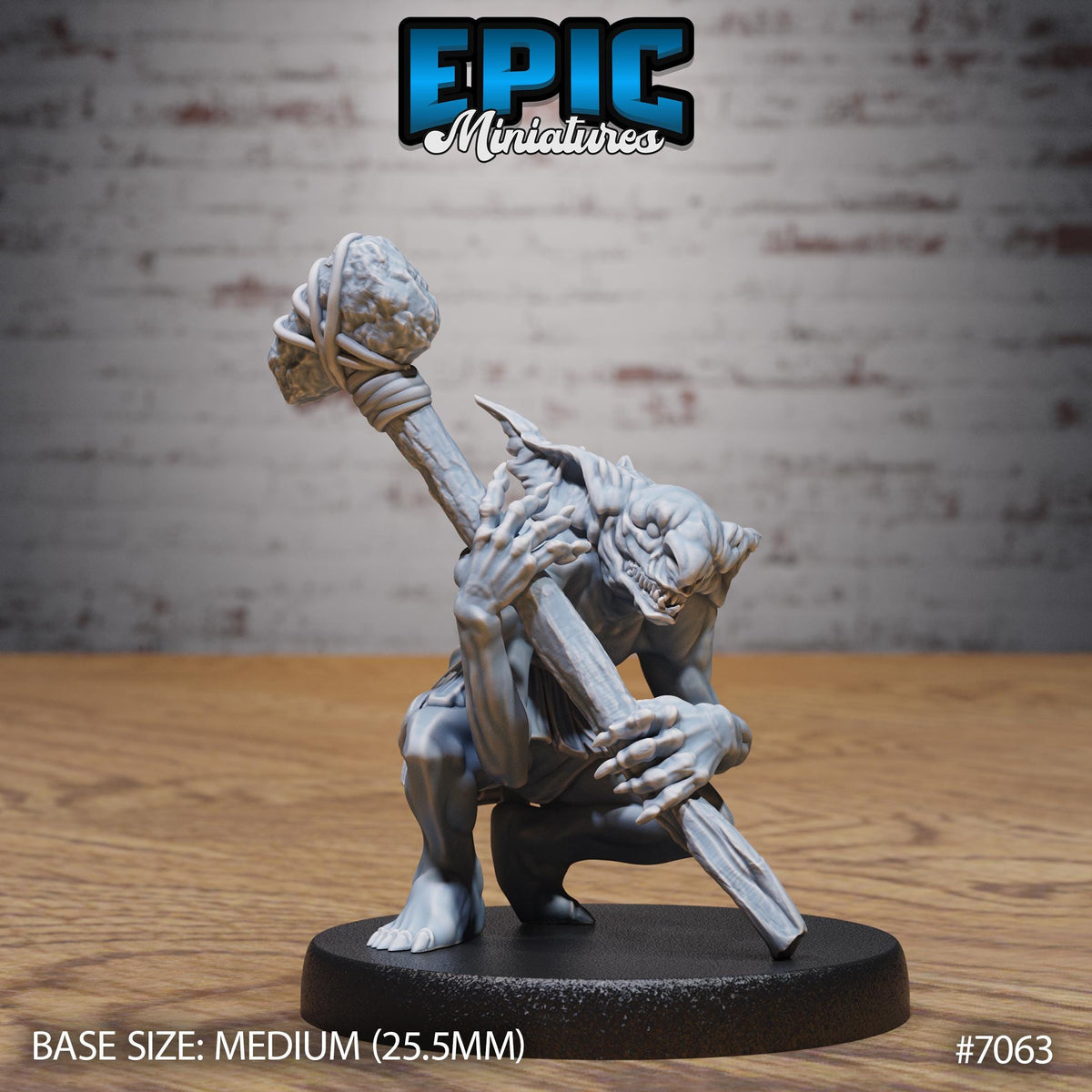 Bogie Ghoul Option #7063 front DND miniature Transylvania Adventure 16k resin