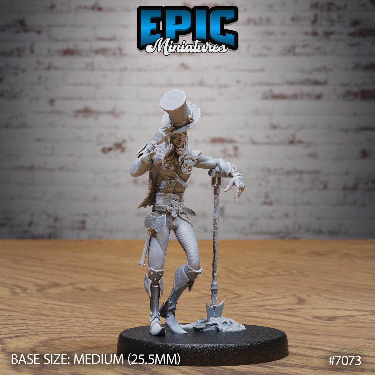 Grave Digger Option #7073 front DND miniature Transylvania Adventure 16k resin
