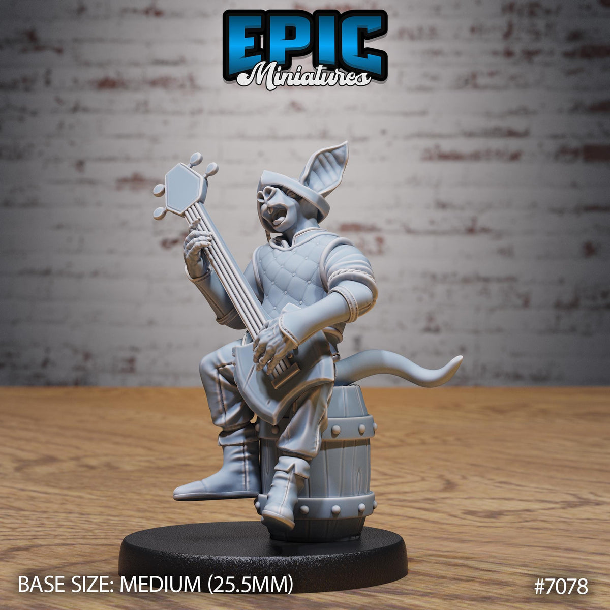 Bat Folk Option #7078 front DND miniature Transylvania Adventure 16k resin
