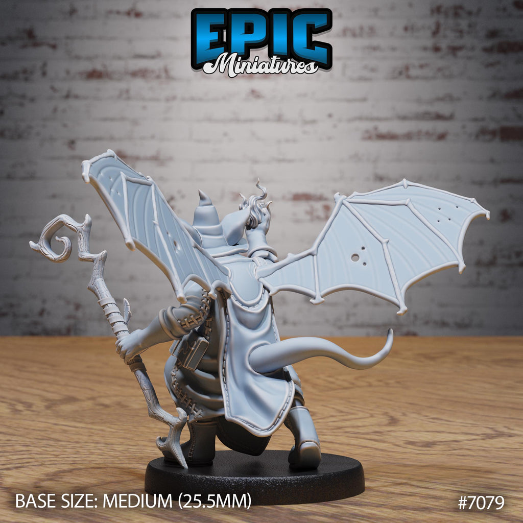 Bat Folk Option #7079 back DND miniature Transylvania Adventure 16k resin