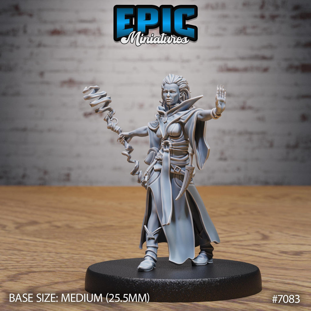 Vampire Sorceress Option #7083 front DND miniature Transylvania Adventure 16k resin