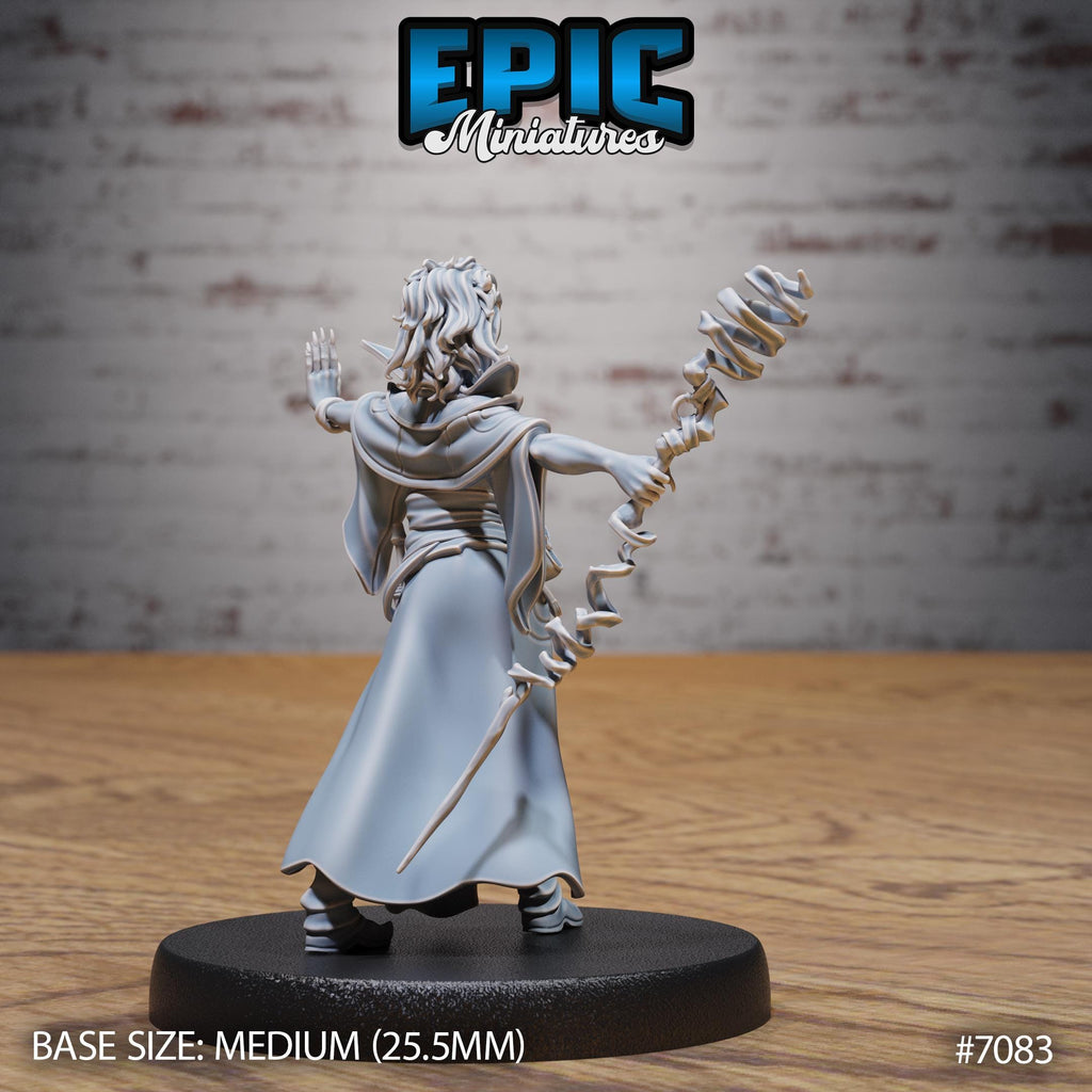 Vampire Sorceress Option #7083 back DND miniature Transylvania Adventure 16k resin