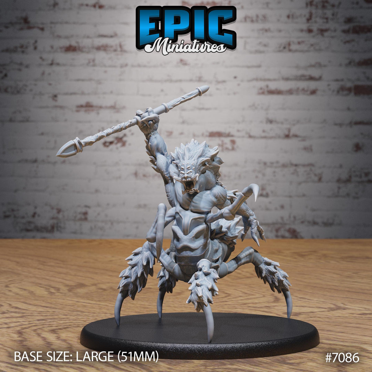 Were Spider Option #7086 front DND miniature Transylvania Adventure 16k resin